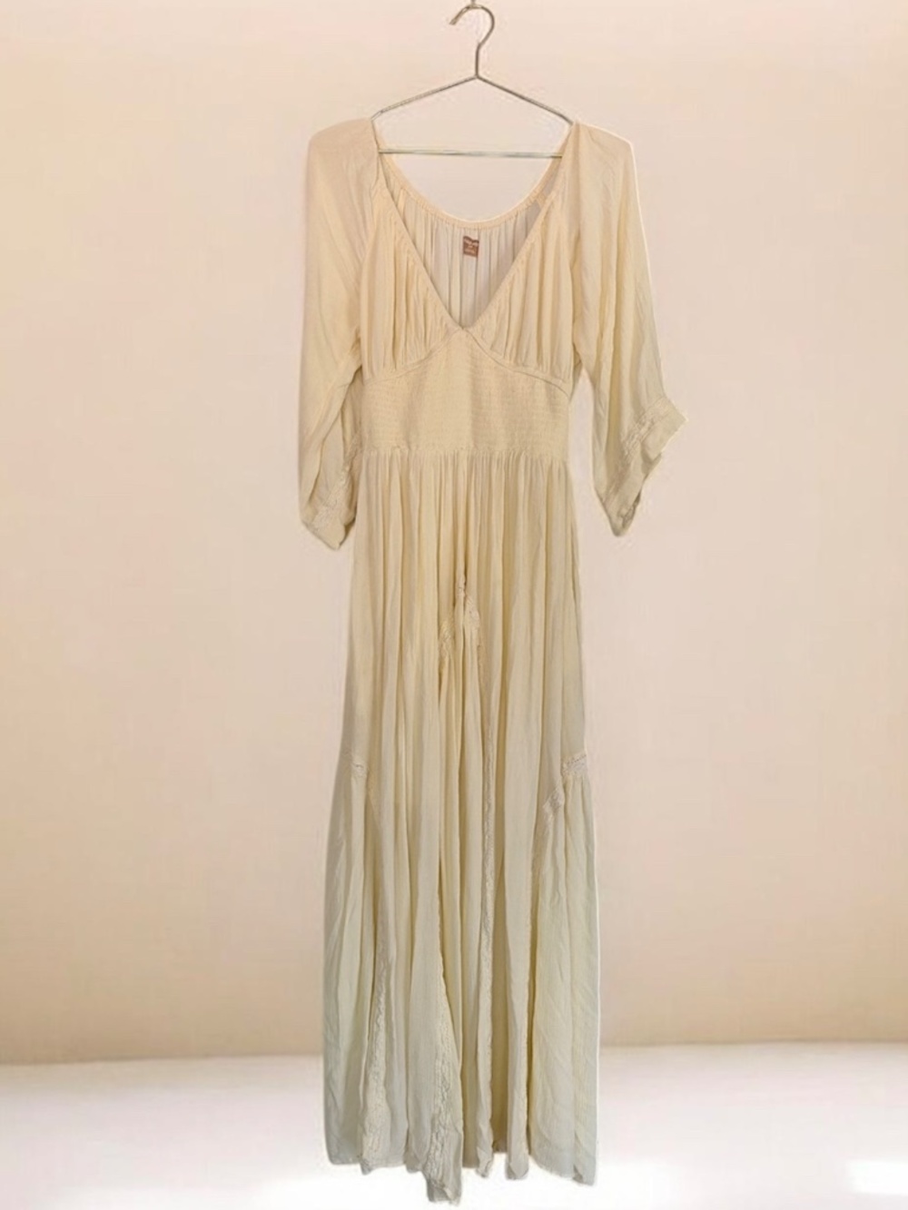 Free People Dixie Maxi Dress Buttermilk Yellow
